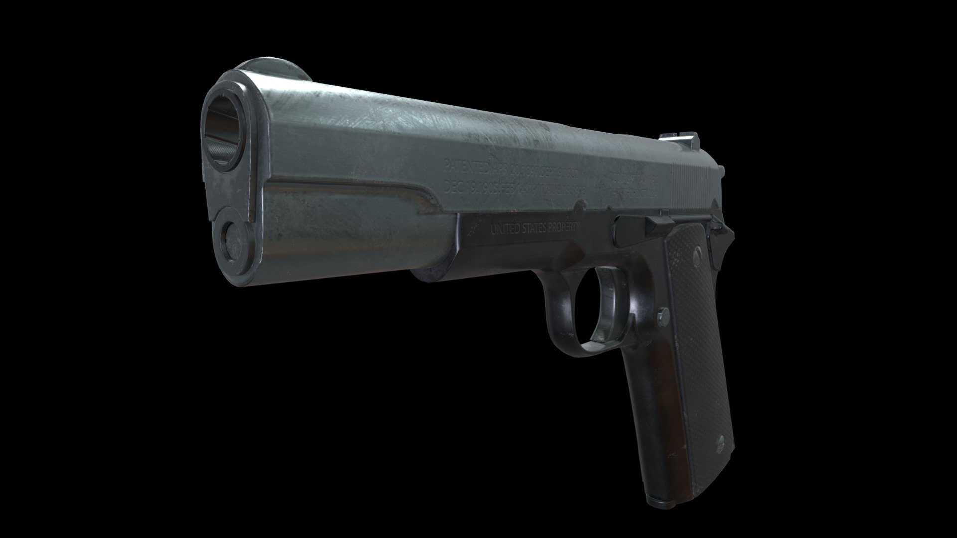 Colt 1911 - 3D model by Jerre (@DenayerJeroen) [fb3720f] - Sketchfab