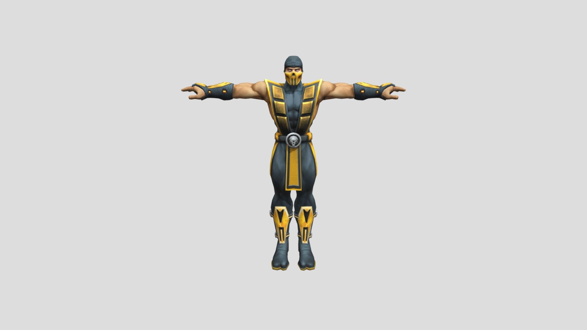 Dreamcast - Mortal Kombat 4 Gold - Scorpion - 3D model by