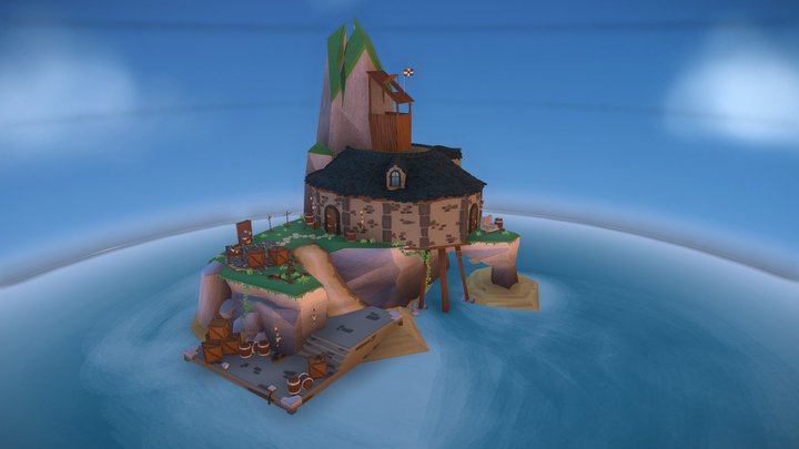 Cluthered Clothier - A Navy island 3D Model
