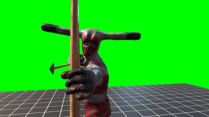 Selknam disparand 3D Model