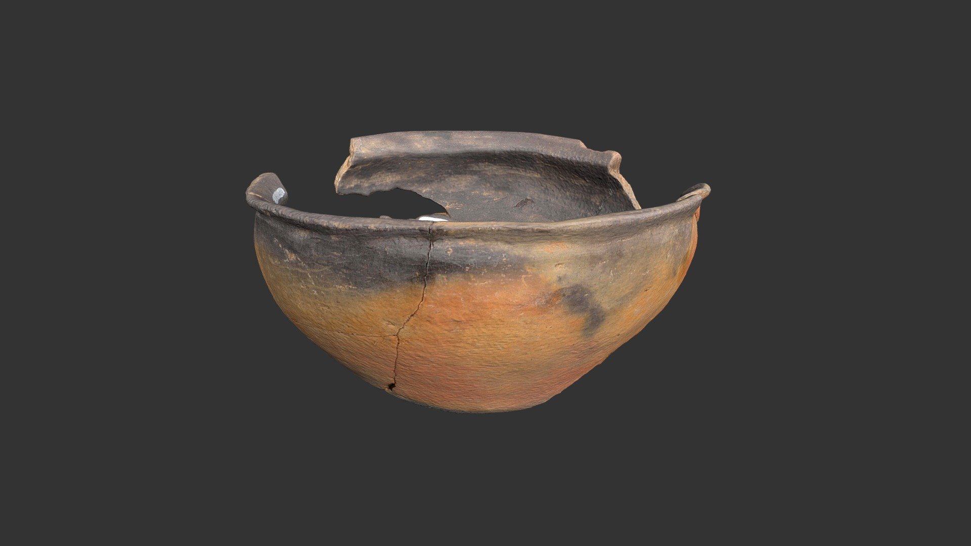 Catawba Earthenware Bowl (2554p2998-1)