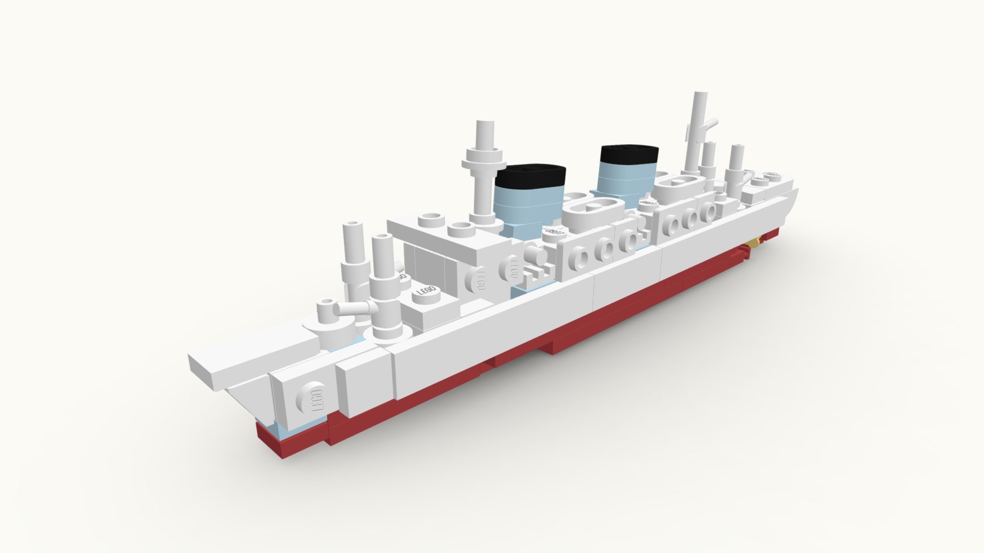 LEGO SS Australis Ocean Liner MOC [#0189] - Download Free 3D model by ...