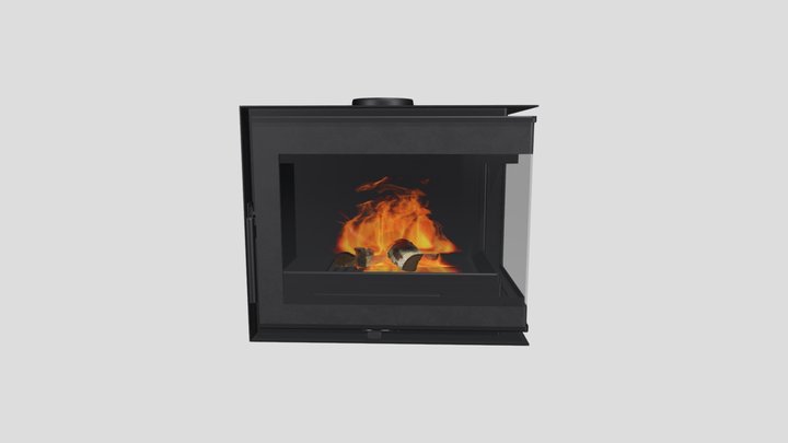 HOGAR DERECHA + FUEGO 3D Model