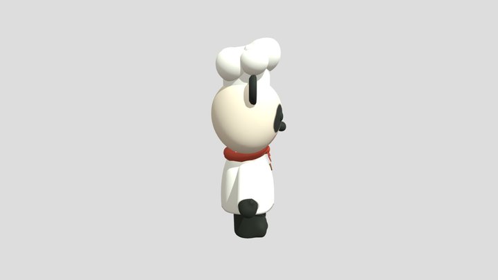 Chef Panda 3D Model
