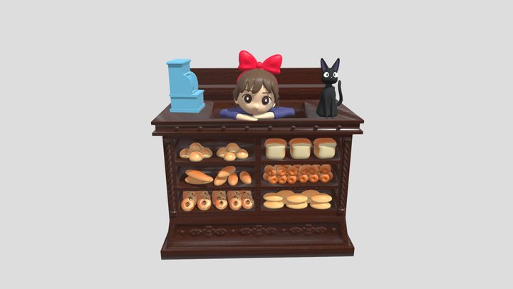 Kiki's Delivery Service - Tending the Store 3D Model