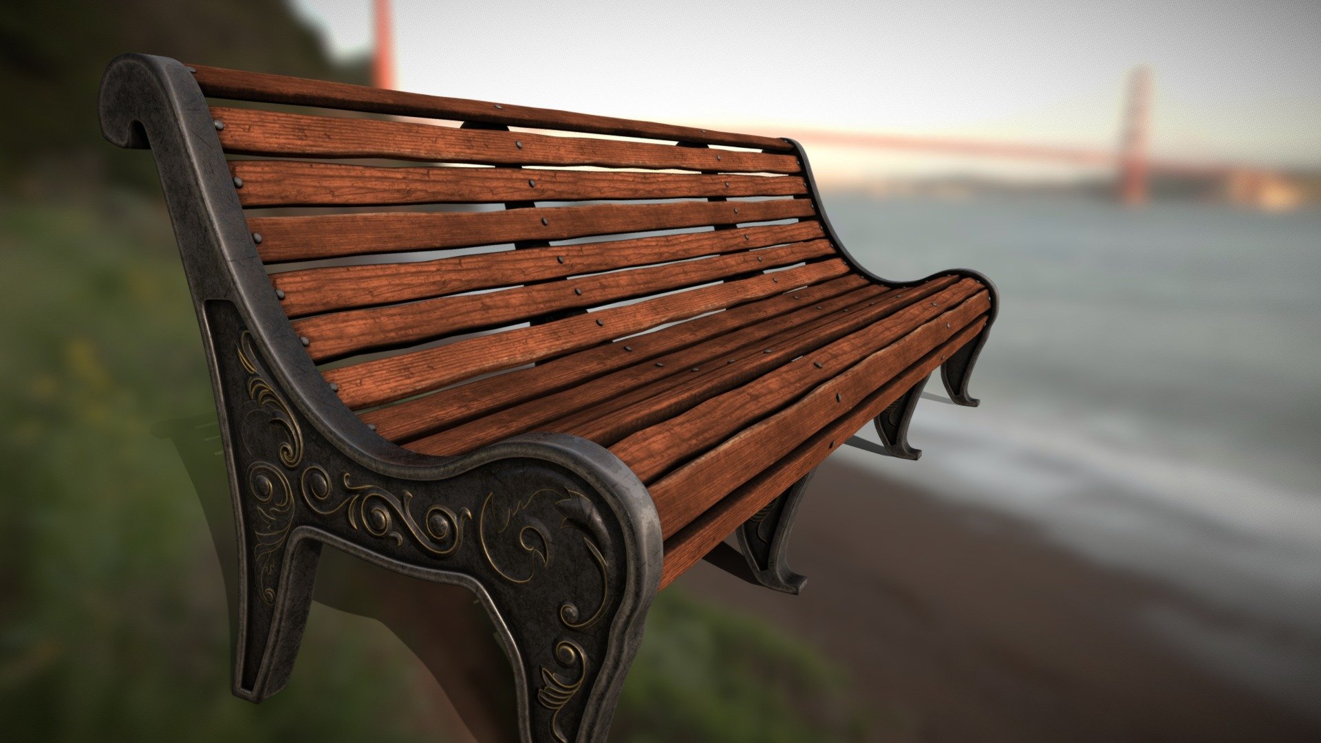 (High) Bench #1 - Download Free 3D model by Sergey (@s.d) [fb3dcdc ...