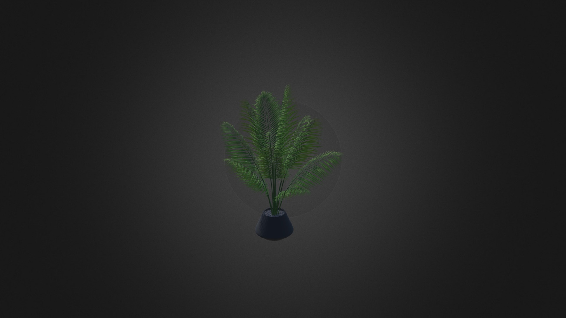 3D model Potted Palm - This is a 3D model of the Potted Palm. The 3D model is about a plant in a pot.
