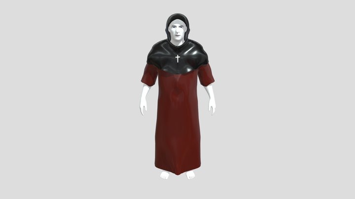 Monk01(1) Monk. 3D Model