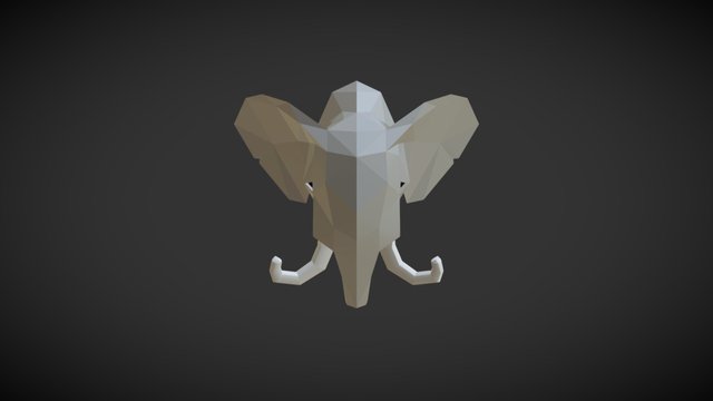 Elephant Head V1 3D Model