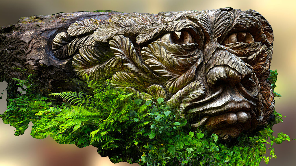 Cragside - Carved Log - 3D model by Paul (@paul3uk) [fb3f3e4] - Sketchfab