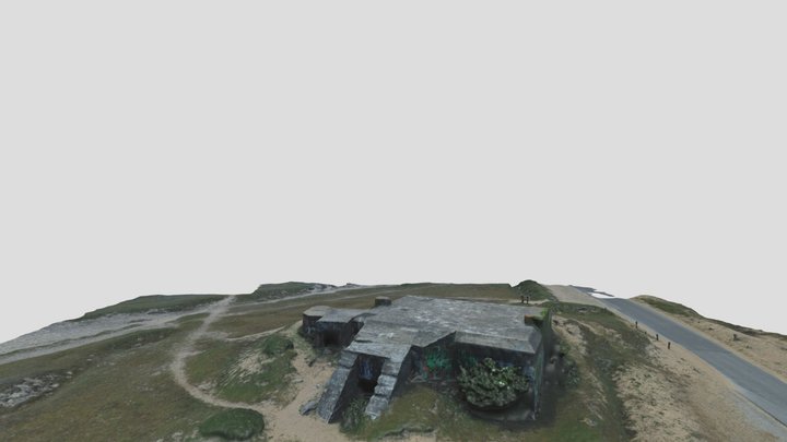 Bunker plage de la Guérite PLOUHARNEL 3D Model