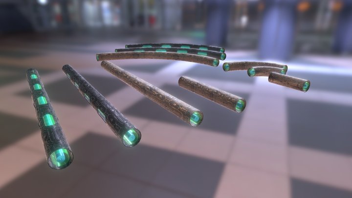 Sci-Fi Energy Conduit System