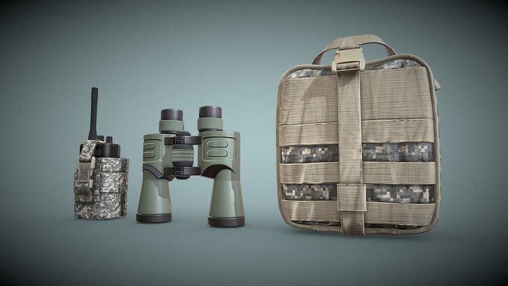 Military Accessory_02 3D Model