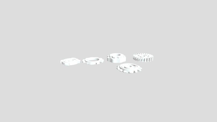 Weekly Models - 5 Gears 3D Model