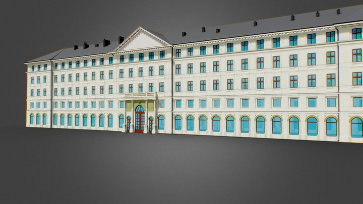 Eastern European Building 012 3D Model