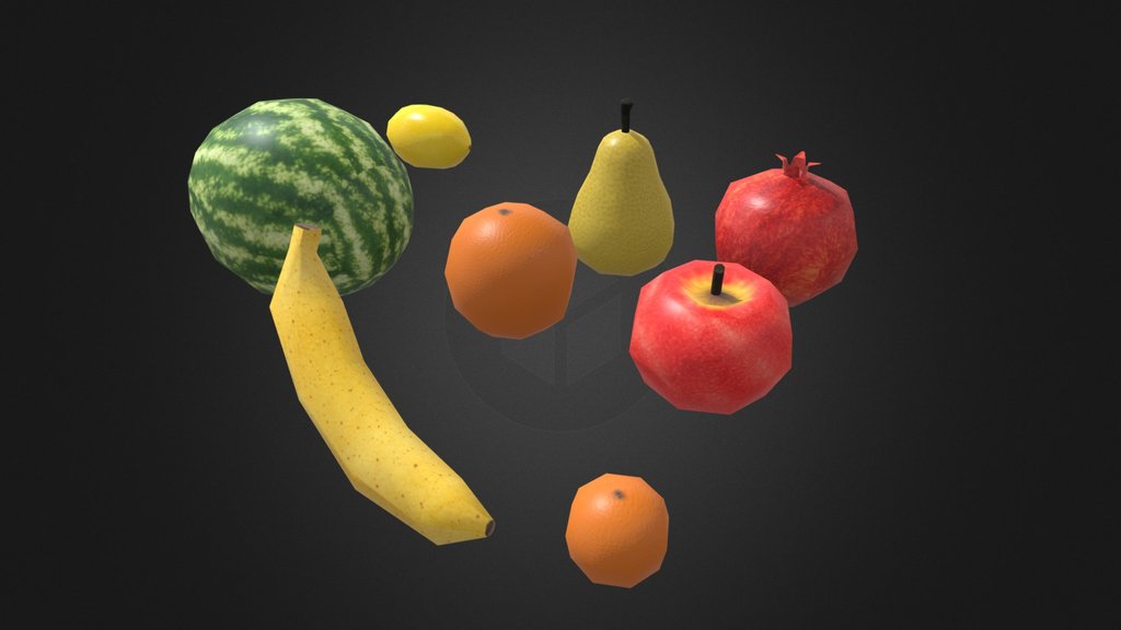 Low Poly Fruit Pack