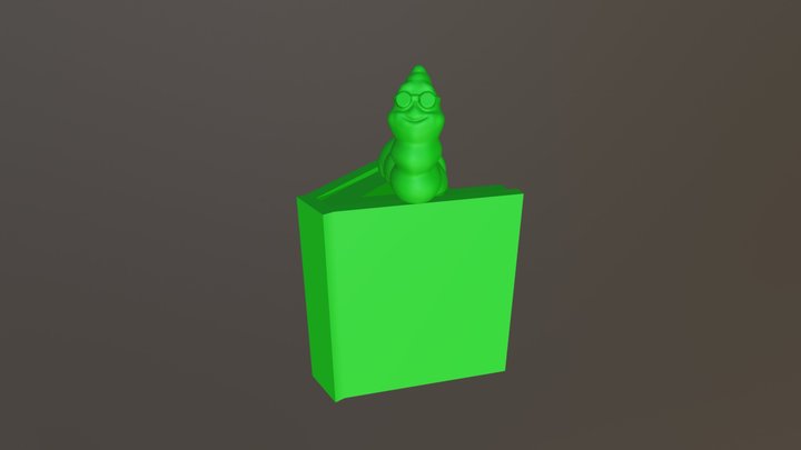 Bookworm 3D Model