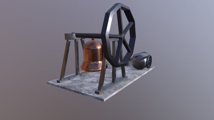 Steam Powered Bell 3D Model