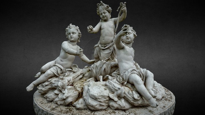 Statue Aux Enfants dits " de Versailles " 3D Model