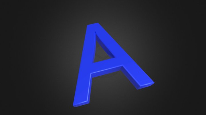 Letter A 3D Model