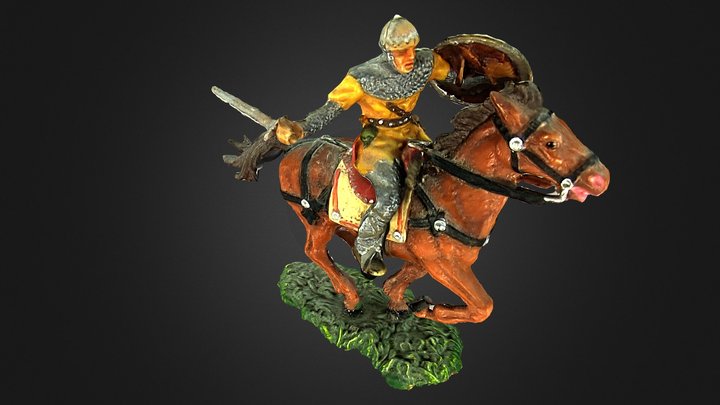 Elastolin norman horseman 3D Model