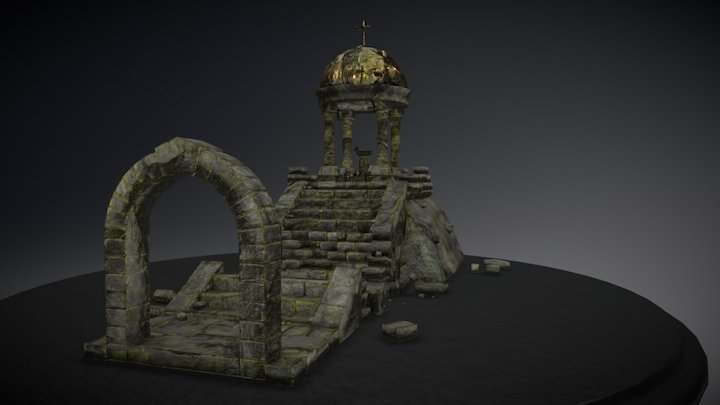 Ruin Diorama 3D Model