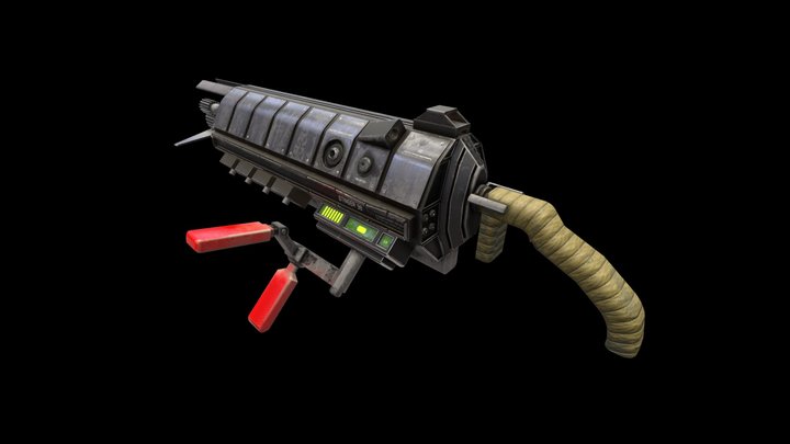 Scifi Shotgun 3D Model