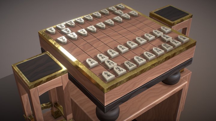 I 3D printed a Mini Shogi set in gold and silver. : r/shogi