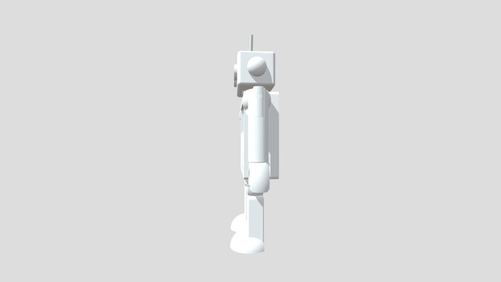 Robot CLock 3D Model