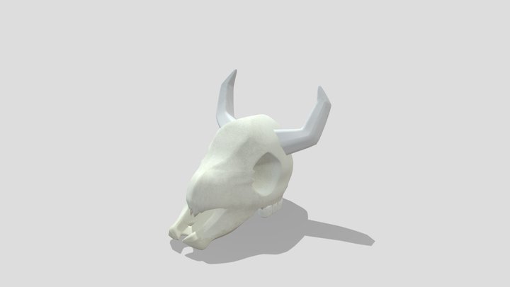 Cow Skull Prop 3D Model