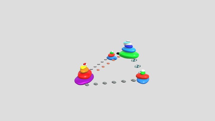 equilibrio  piedras 3D Model
