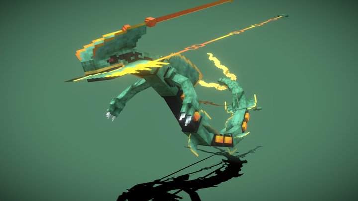 Mega Rayquaza Model 3D Model