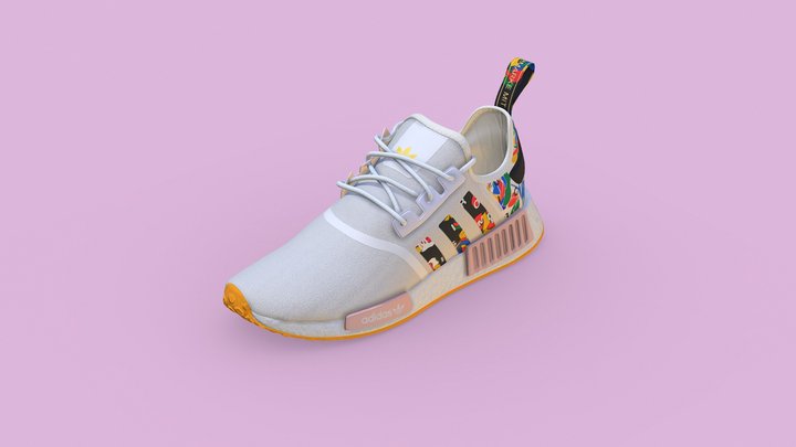 ADIDAS NMD_R1 X Rich Mnisi Roses 3D Model