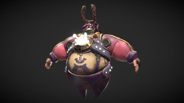 Sumo Girl 3D Model