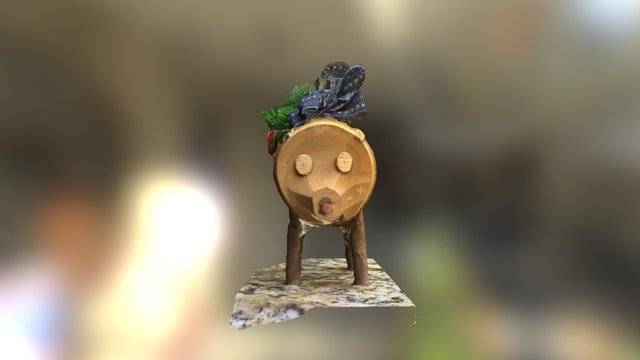 Joan's Christmas Pig 3D Model