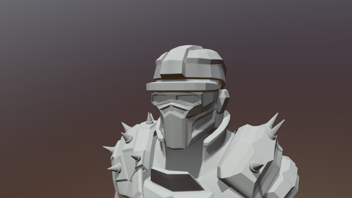Post Apocalyptic Character Model 3D Model