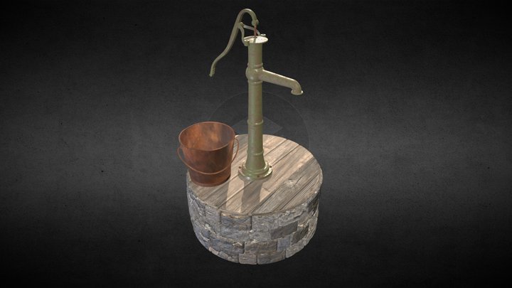 Old water pump 3D Model