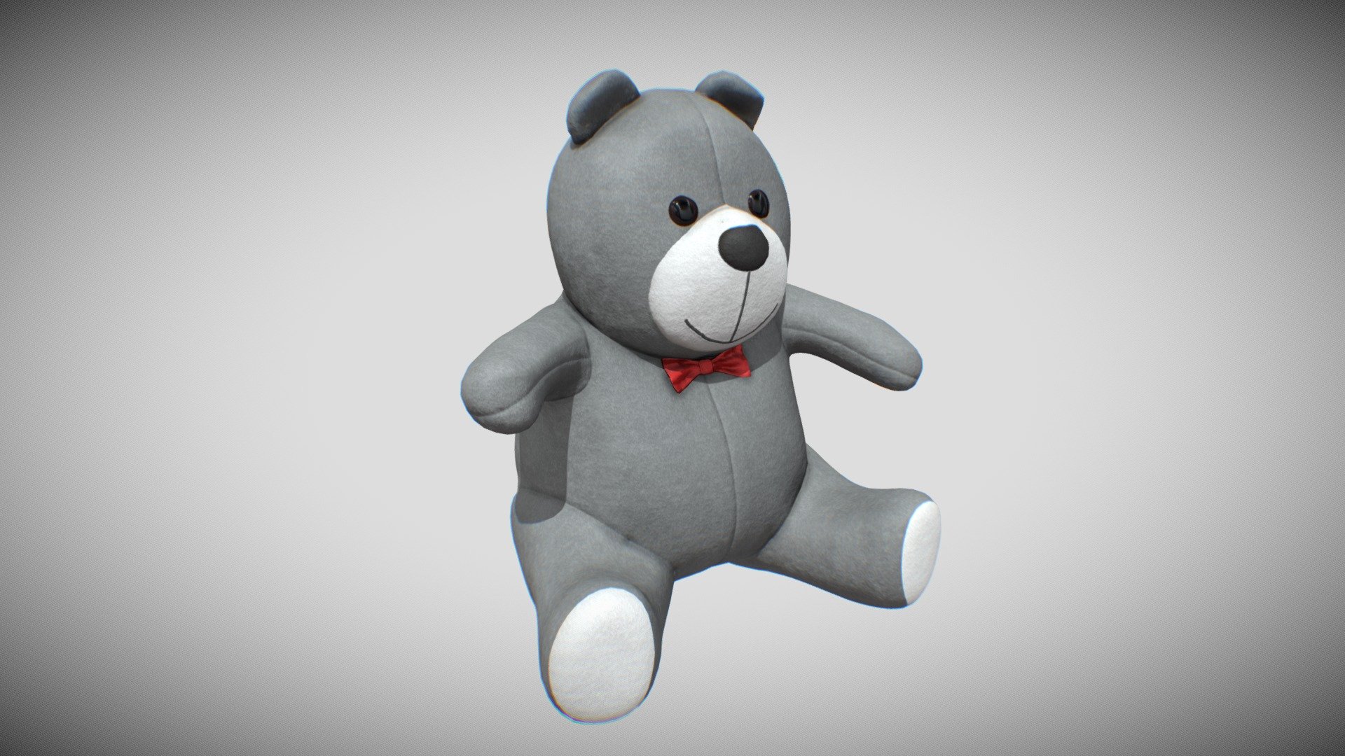 Fluffy Teddy Bear - Blender | 3D model