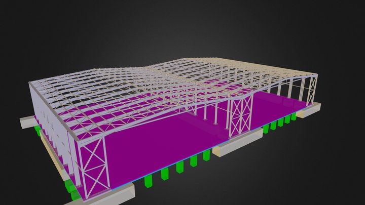 0108 Hangare Craiova Inima Plina 3D Model