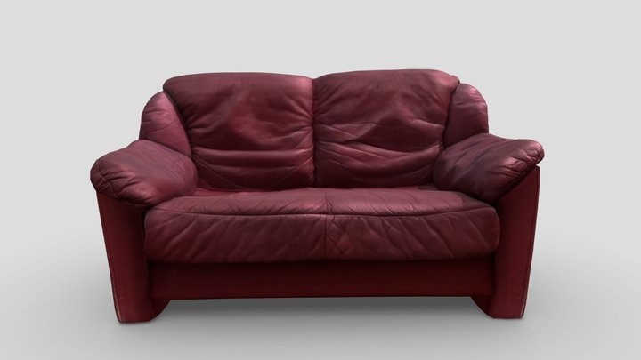 Leather Sofa 3D Model