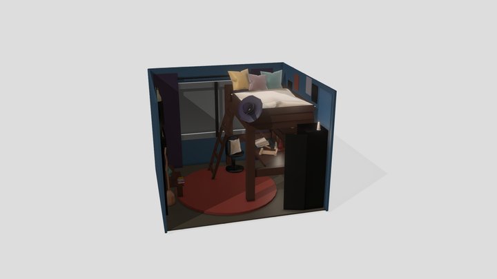 de eind kamer 3D Model