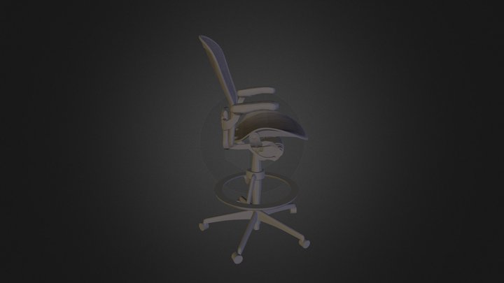 Aeron Work Stool 3D Model