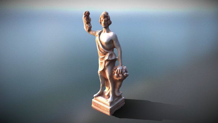 Dionysos Statue 3D Model