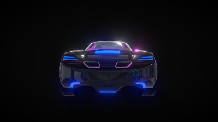 McLaren custom neon theme! 3D Model