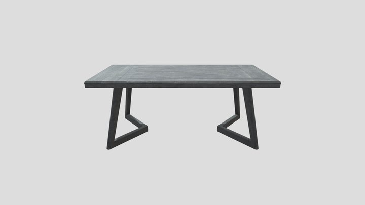 Ashley Wooden Table 3D Model