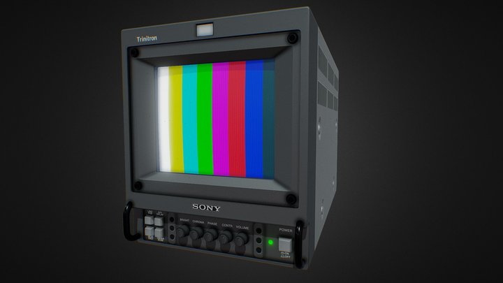 SONY Trinitron PVM-9045Q CRT 3D Model