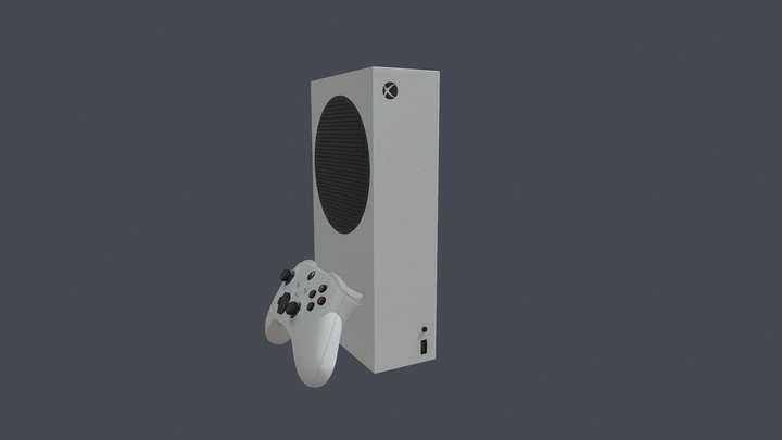 Xbox Series S White 3D Model