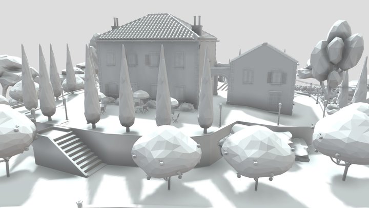 Uploads_files_4979073_village+southern+europe 3D Model