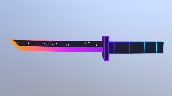 Katana | Retrowave 3D Model