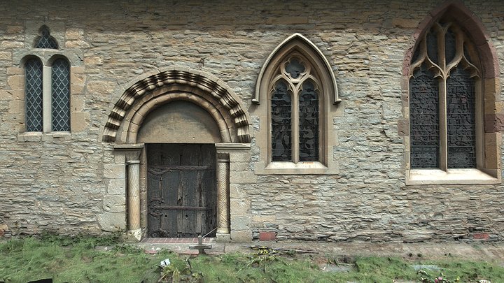 Earls Croome Church South Door 3D Model